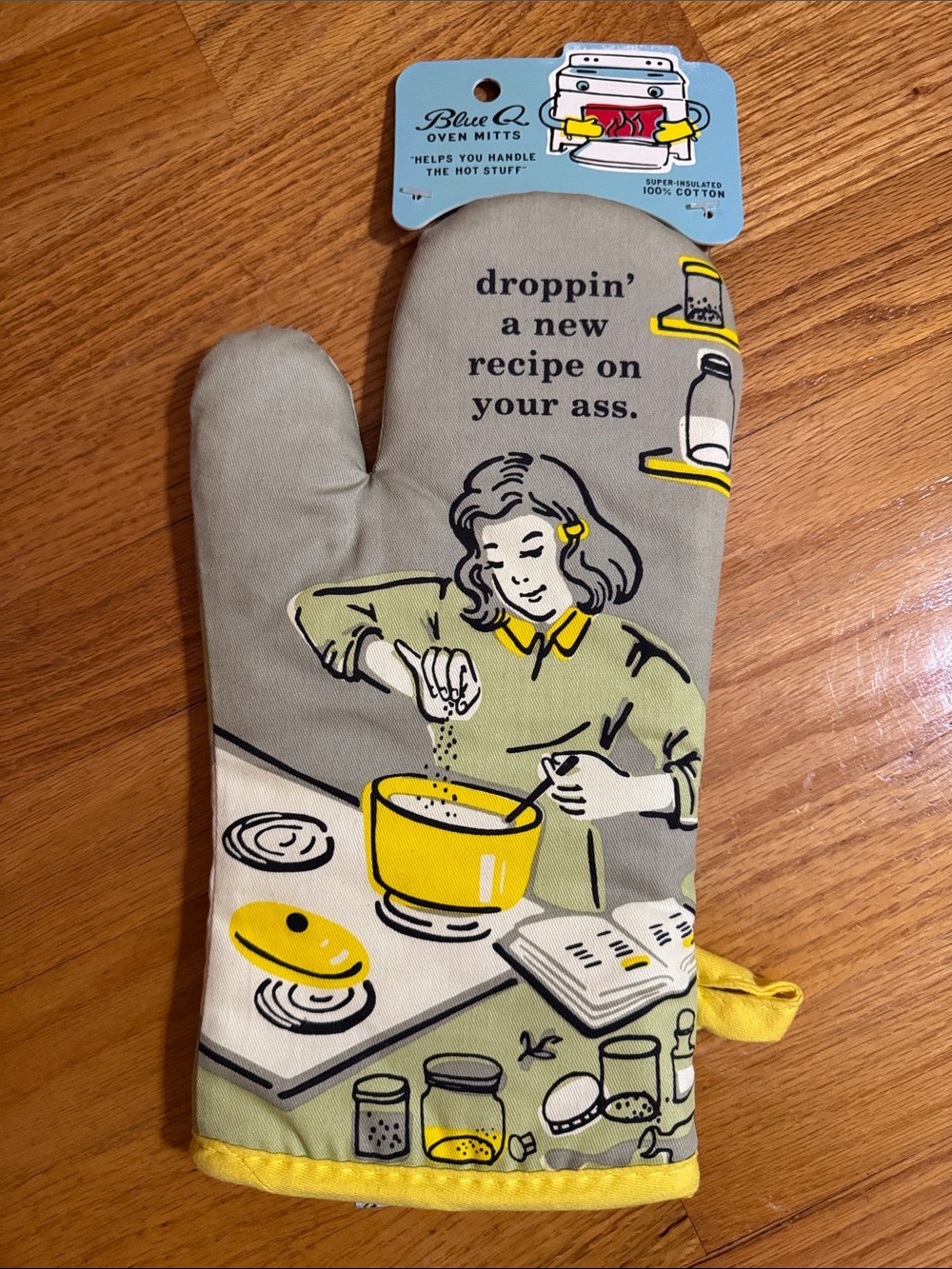 Droppin a Recipe Funny Oven Mitt